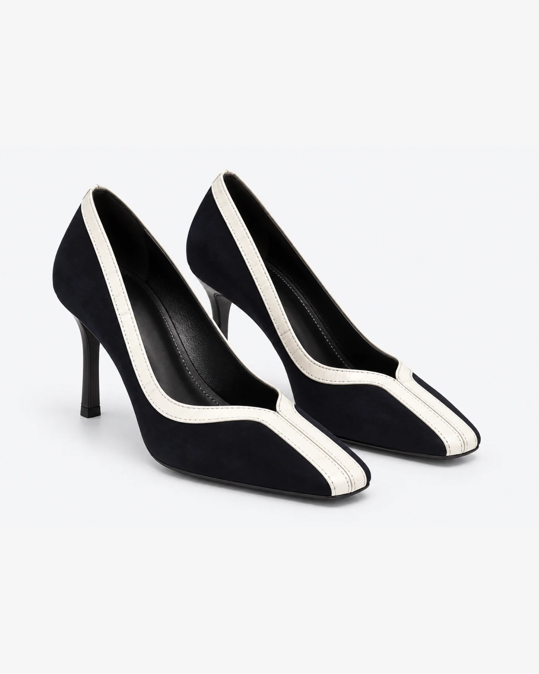 ESCARPINS BICOLORE NAVY